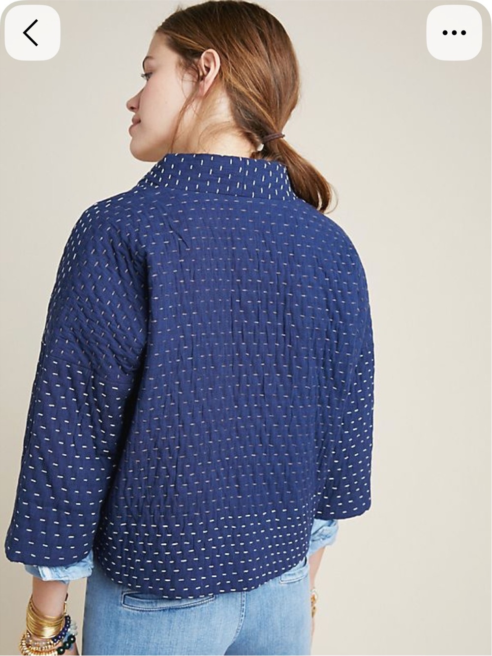 Anthropologie NEERU KUMAR BLANKET KANTHA JACKET NWT M - Picture 2 of 7